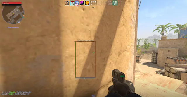 CS2 in-game view for software loader comparison